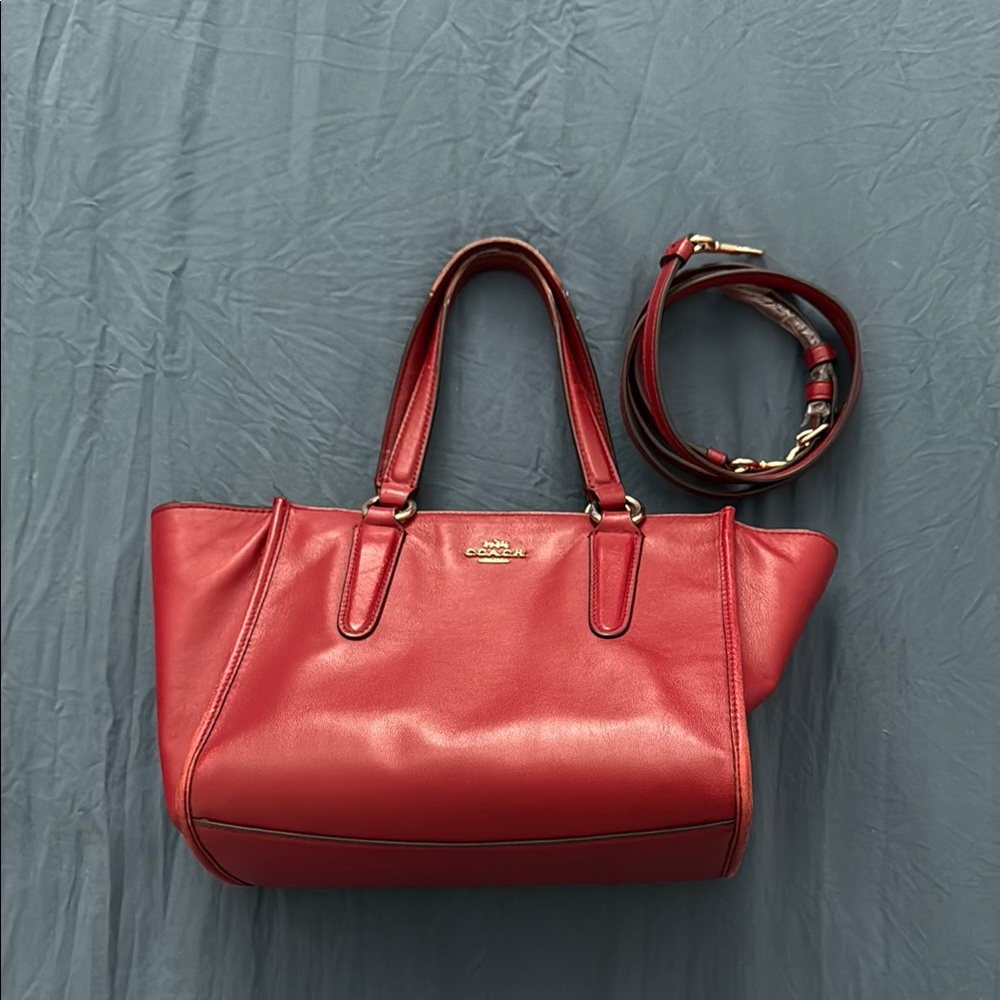 Red Coach Handbag